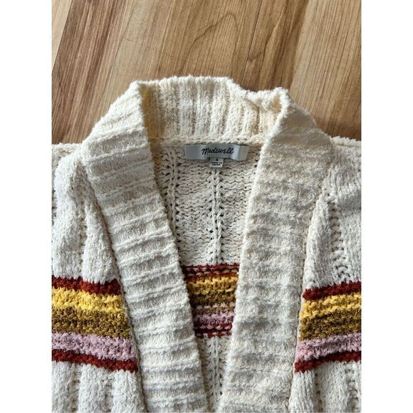 Madewell open cardigan striped diaz sweater - Picture 5 of 8